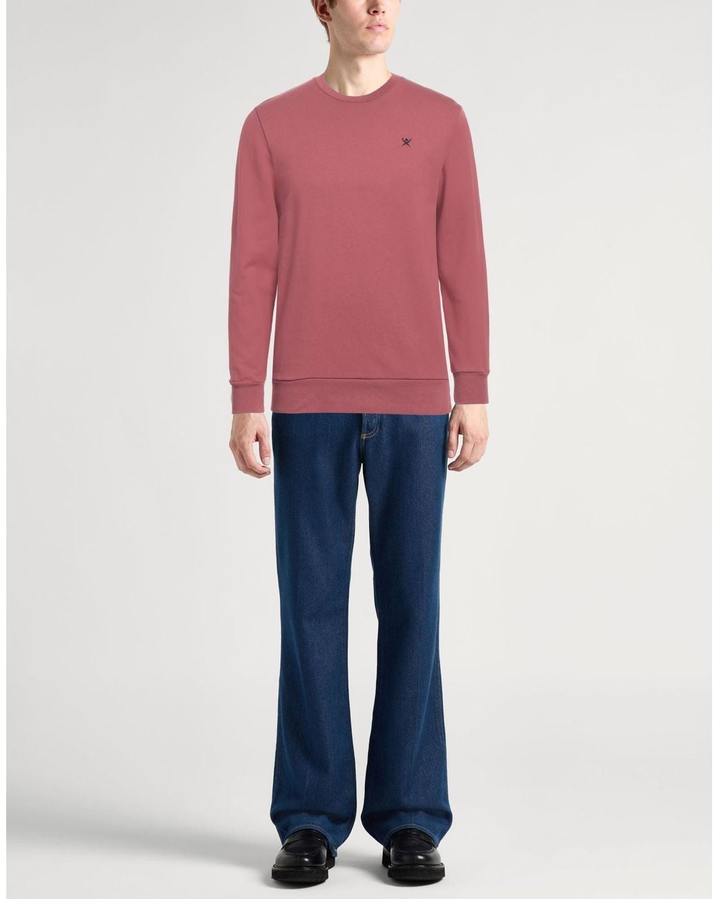 Hackett Pink Antique Rose Sweatshirt Cotton for men