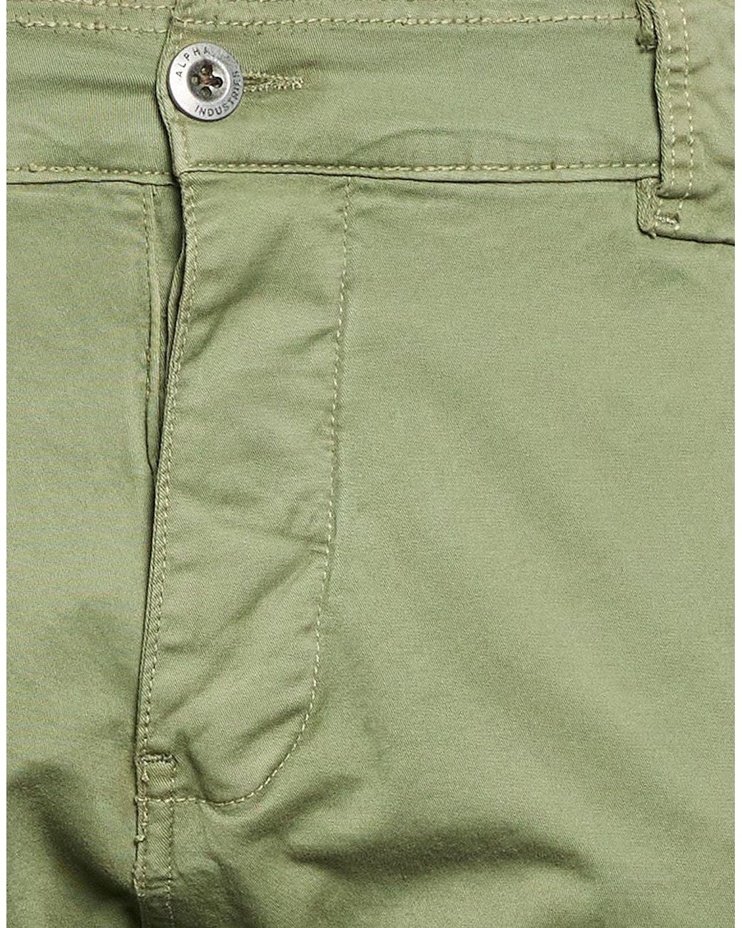 Alpha Industries Green Pants for men