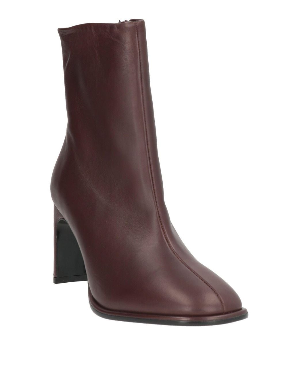 Bianca Di Brown Burgundy Ankle Boots Leather