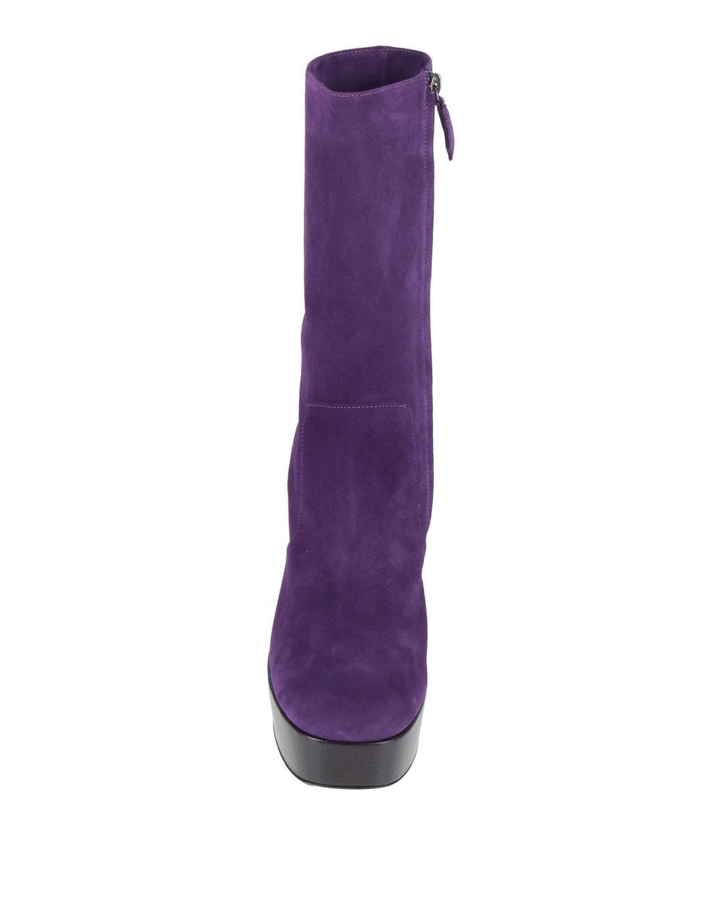 Alberta Ferretti Purple Ankle Boots Leather
