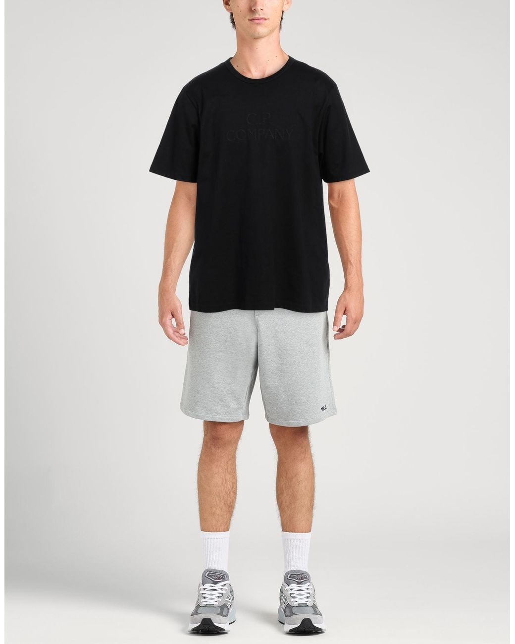 C P Company Black T-Shirt Cotton for men