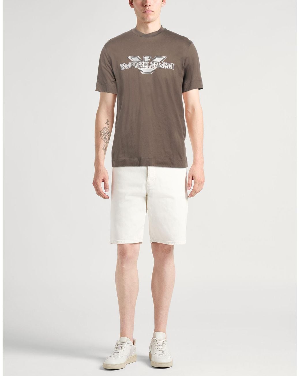 Emporio Armani Brown T-shirt for men