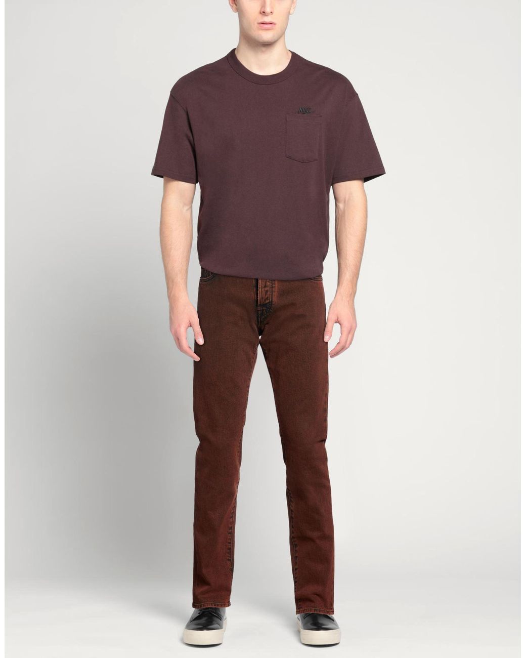 Moorer Brown Jeans for men