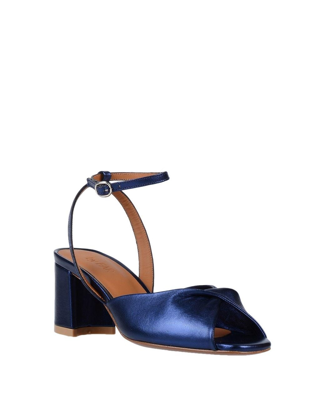 By Far Blue Midnight Sandals Leather