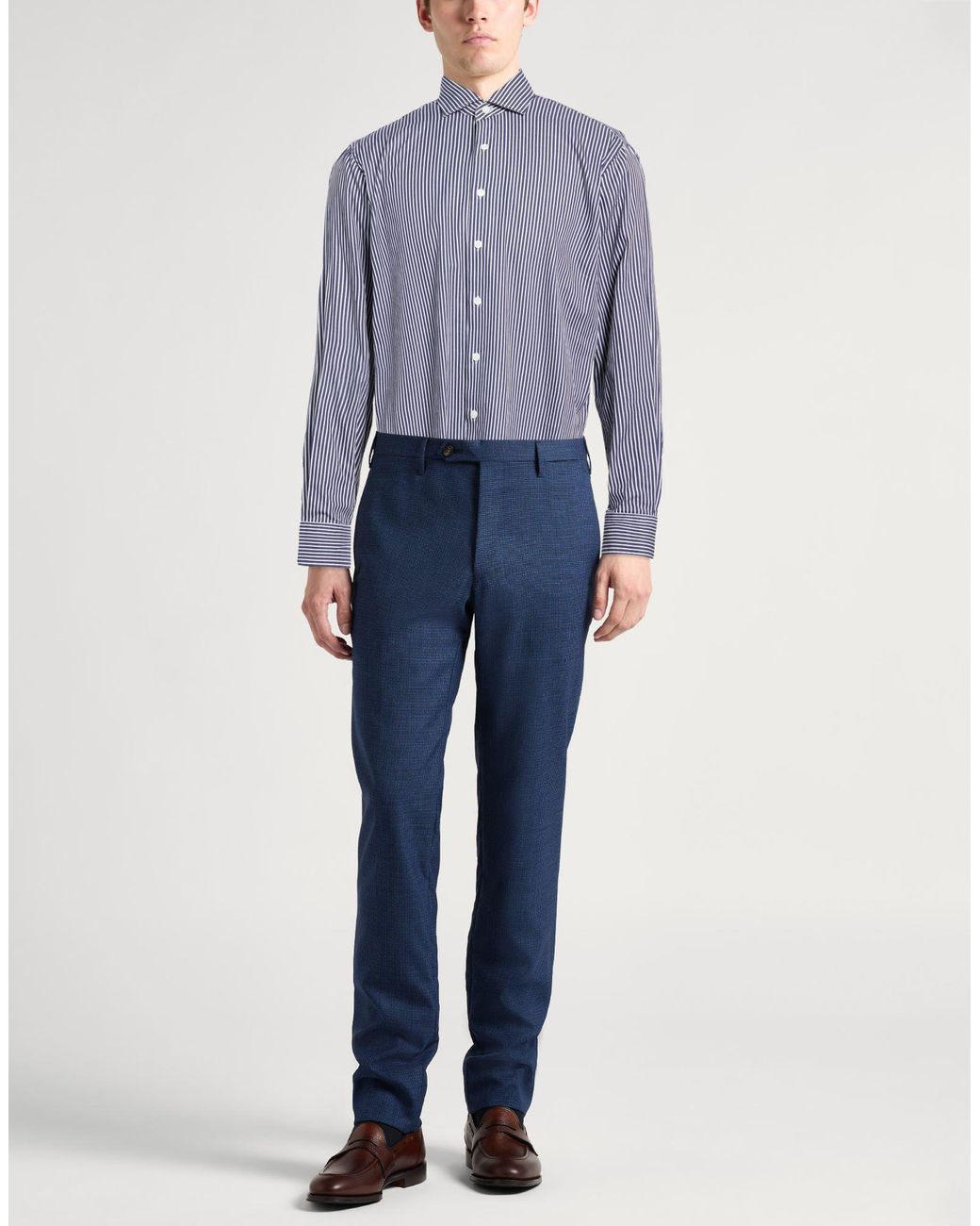 Hackett Blue Shirt Cotton for men