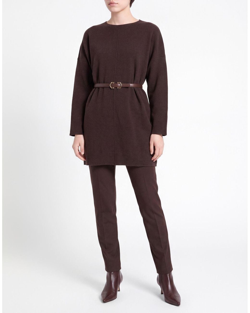 ViCOLO Brown Sweater Viscose, Polyamide, Wool, Cashmere
