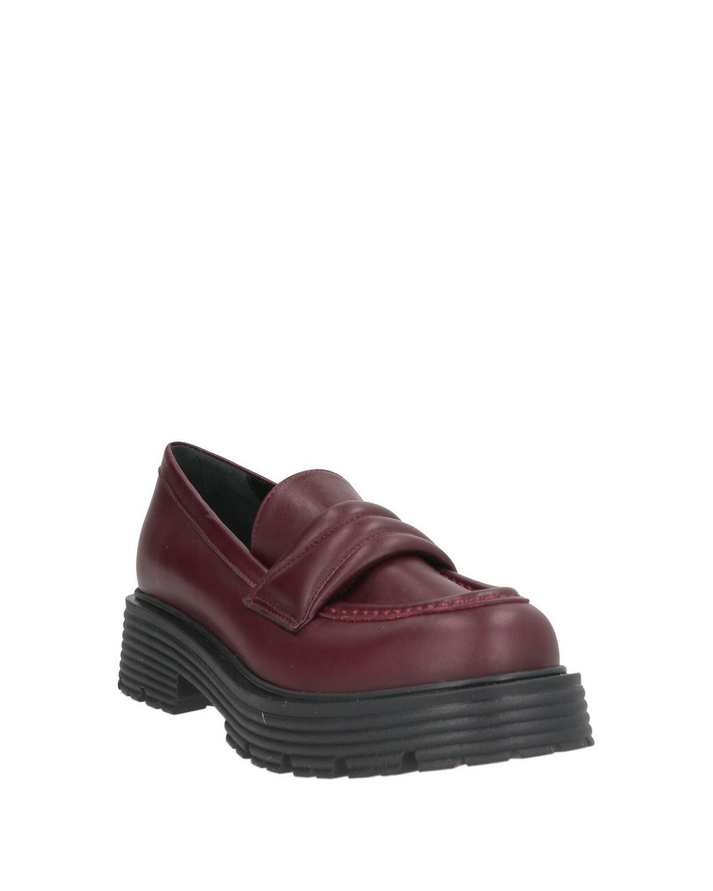 Cerruti 1881 Purple Burgundy Loafers Cow Leather
