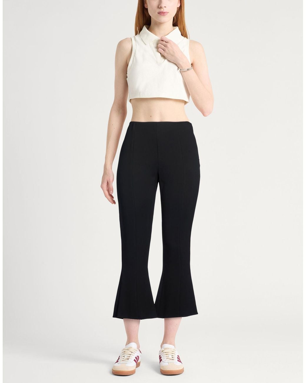 Blumarine Black Pants Viscose, Elastane