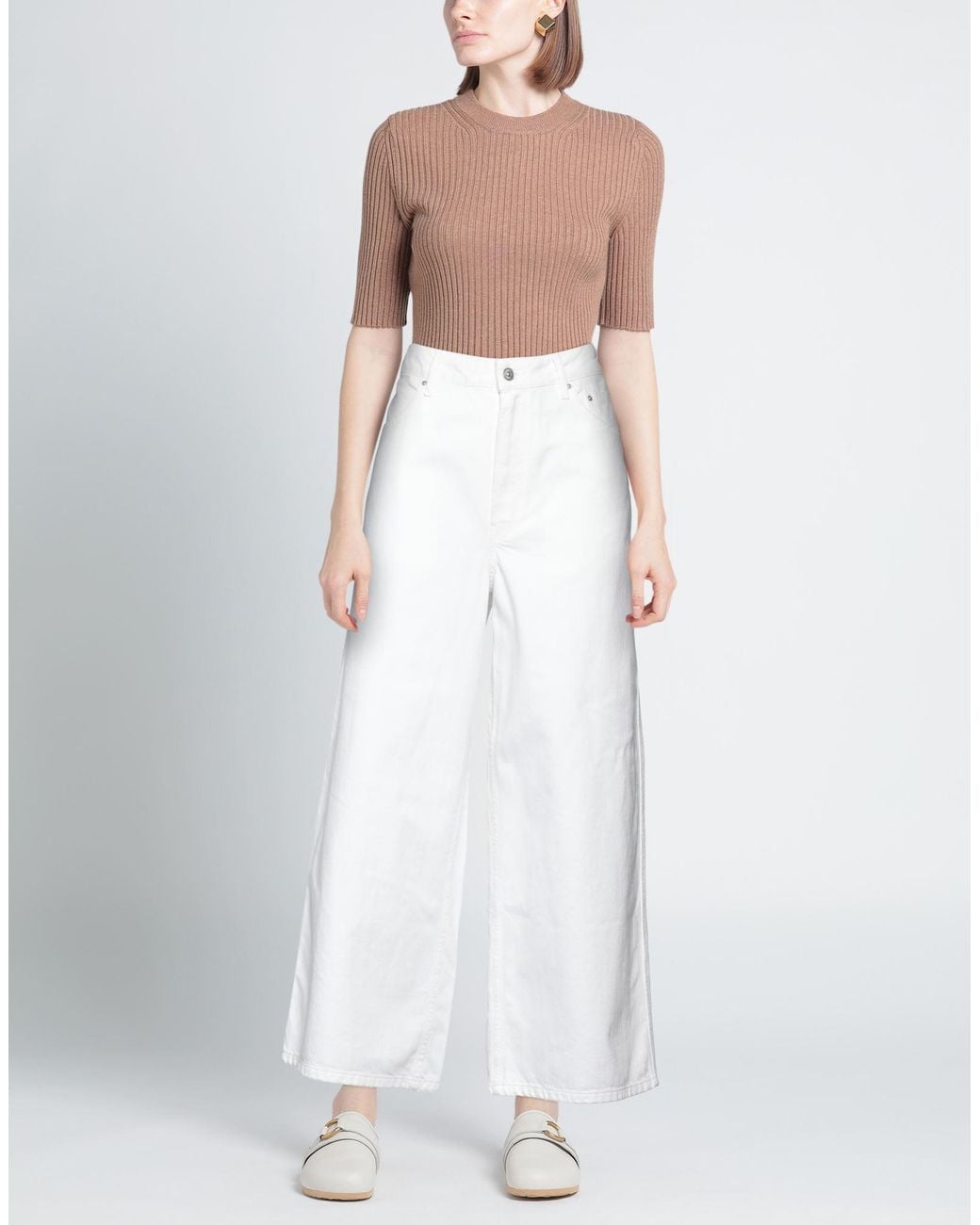 Gauchère White Jeans Cotton