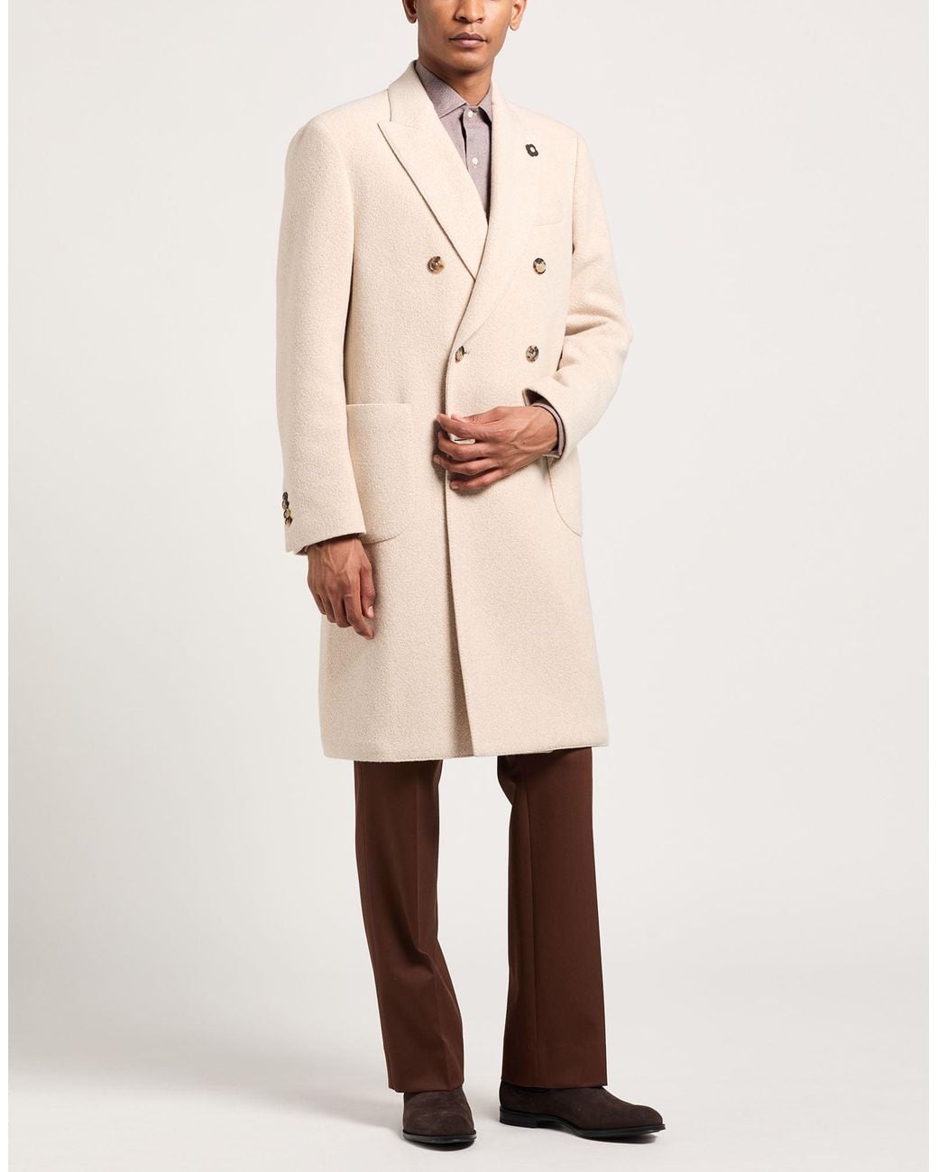 Lardini Natural Coat for men