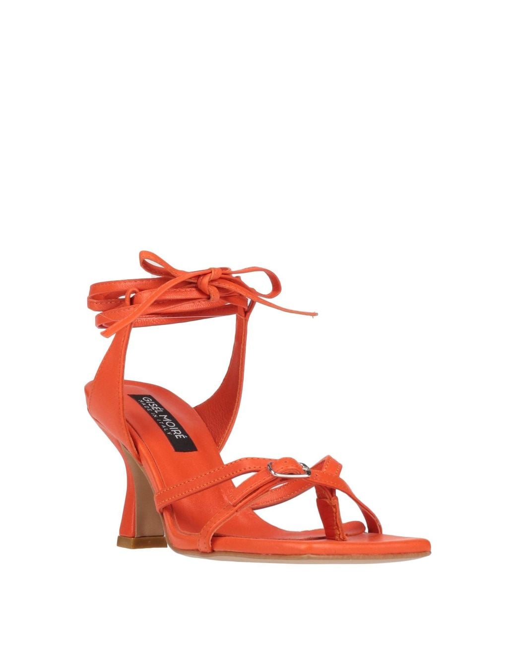 GISÉL MOIRÉ Red Thong Sandal