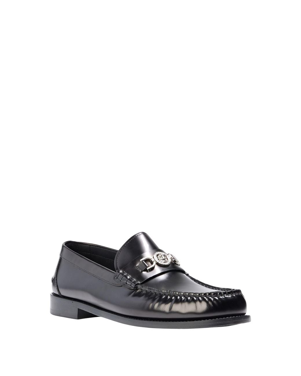 Versace Black Loafers Leather for men