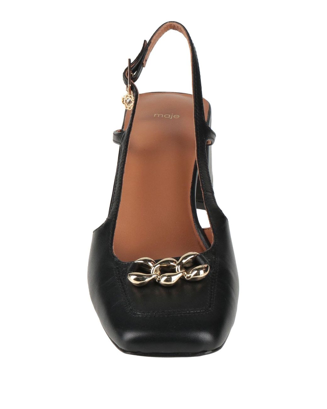 Maje Black Pumps Leather