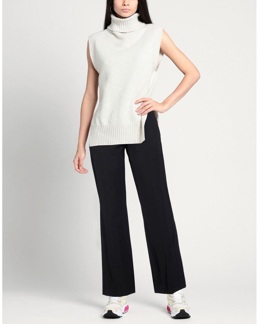 SOLOTRE Blue Pants Polyester, Elastane