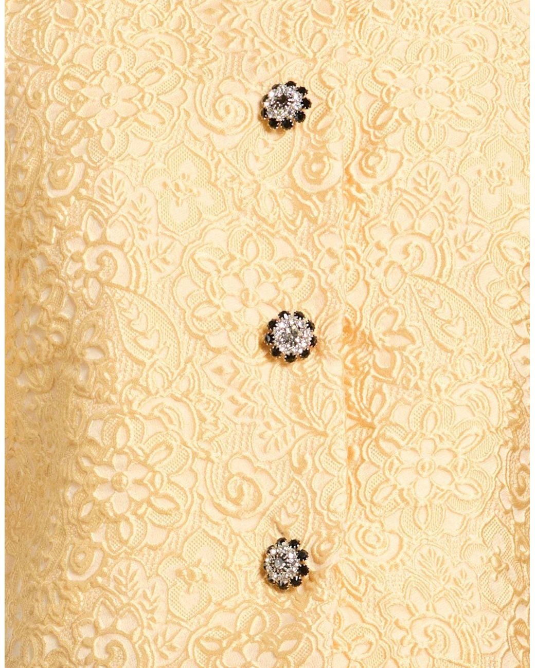 Dolce & Gabbana Natural Marigold Jacket Polyester, Silk, Polyamide