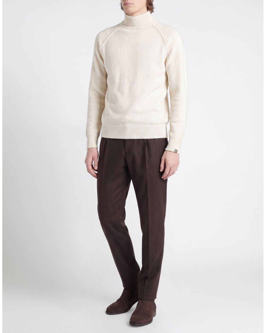 Alpha Studio Rollkragenpullover in White für Herren