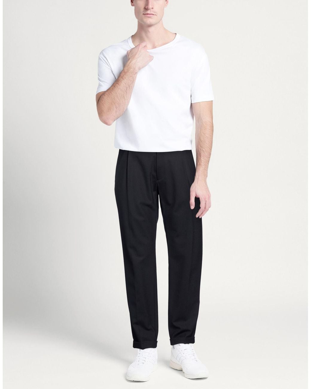 Berwich Blue Midnight Pants Polyester, Virgin Wool, Elastane for men