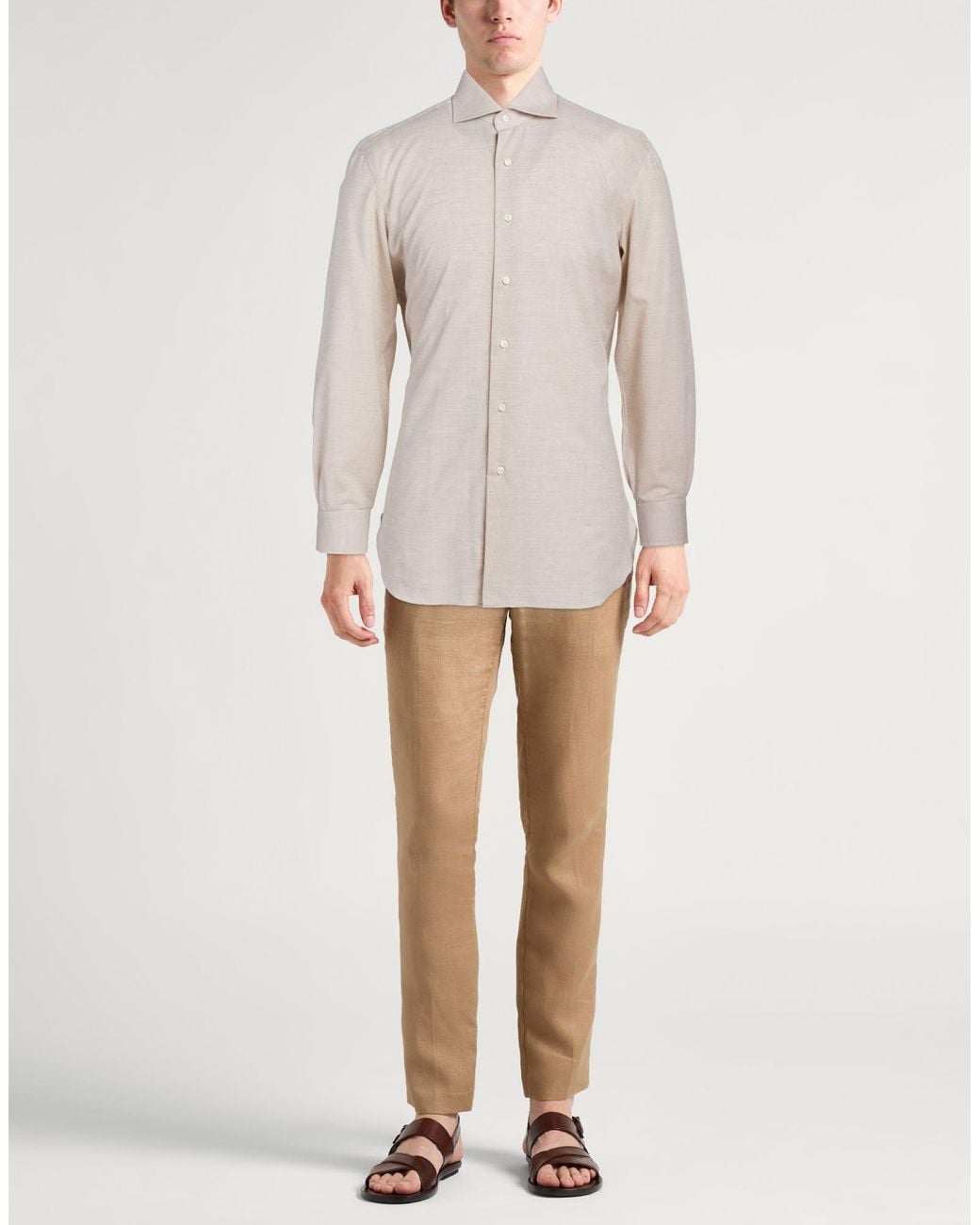 Barba Napoli White Shirt Cotton for men