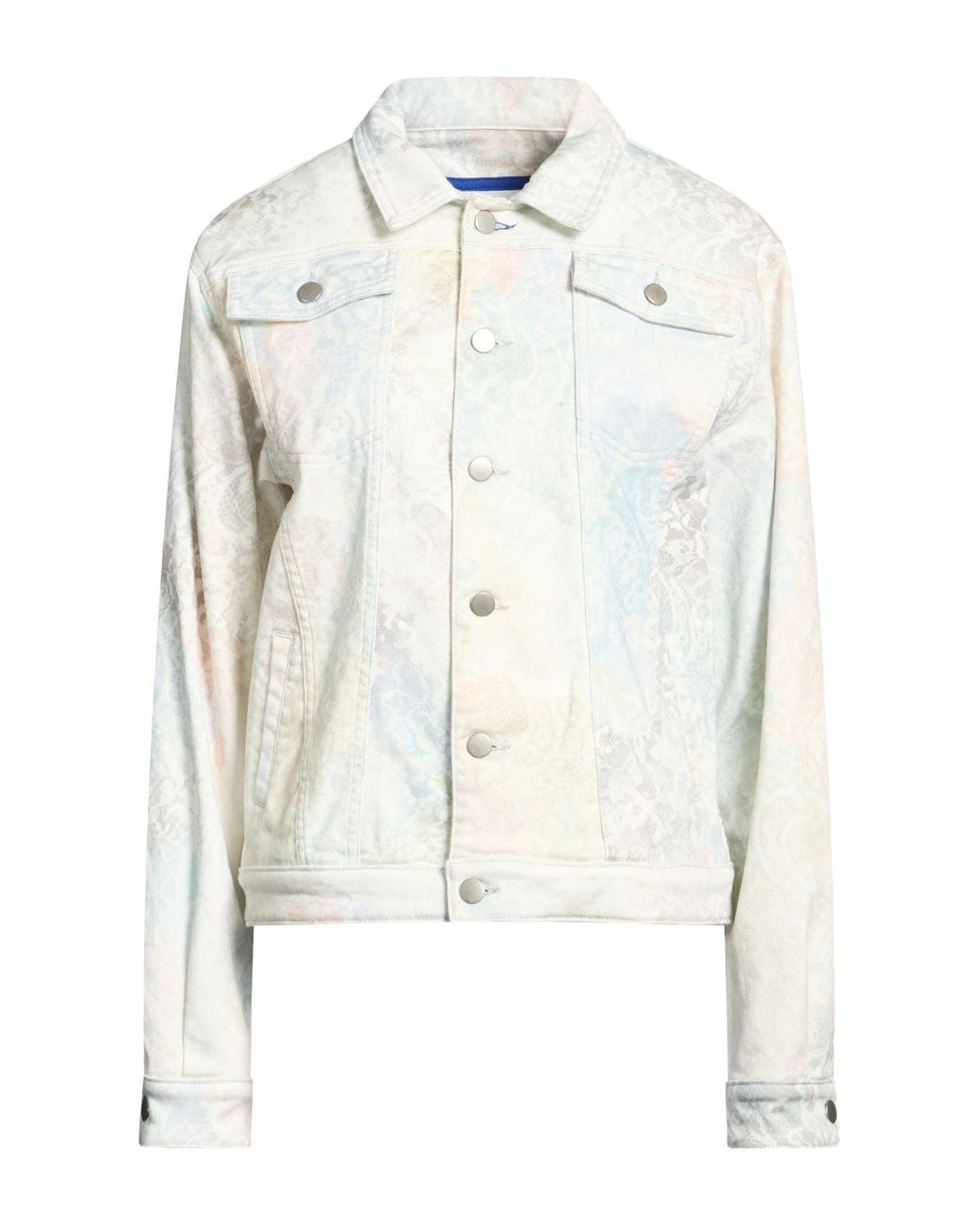 Koche White Denim Outerwear Cotton, Elastane