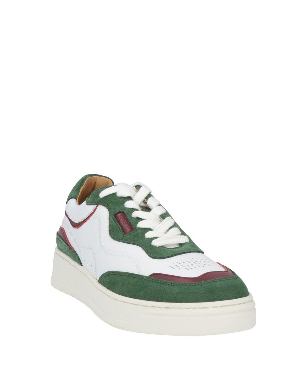 Alohas Green Military Sneakers Leather