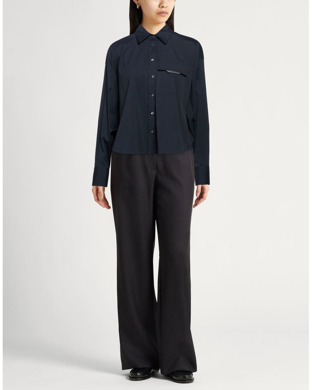 Brunello Cucinelli Blue Shirt