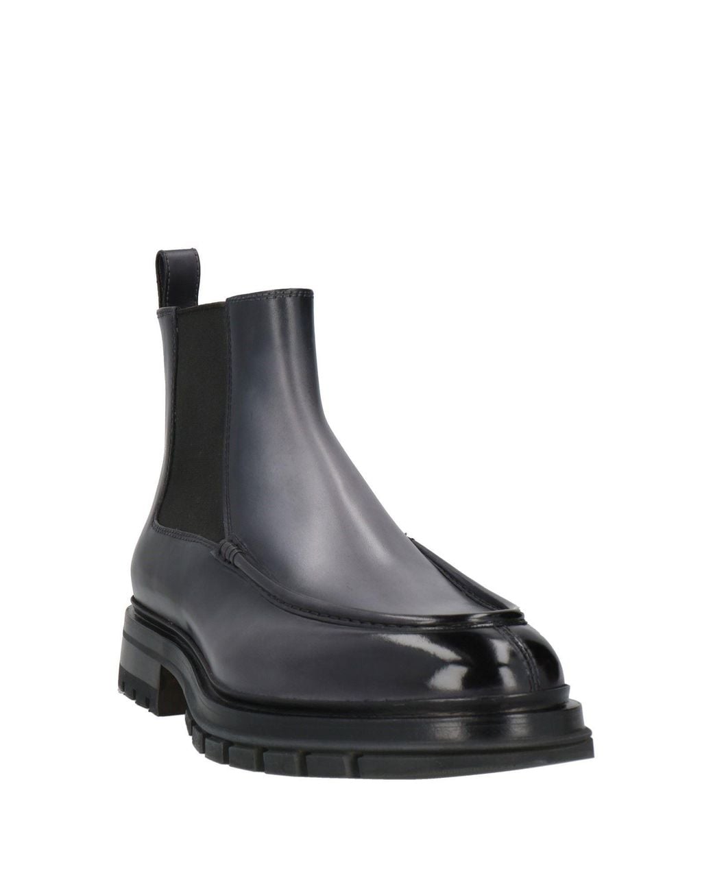 Santoni Black Ankle Boots for men