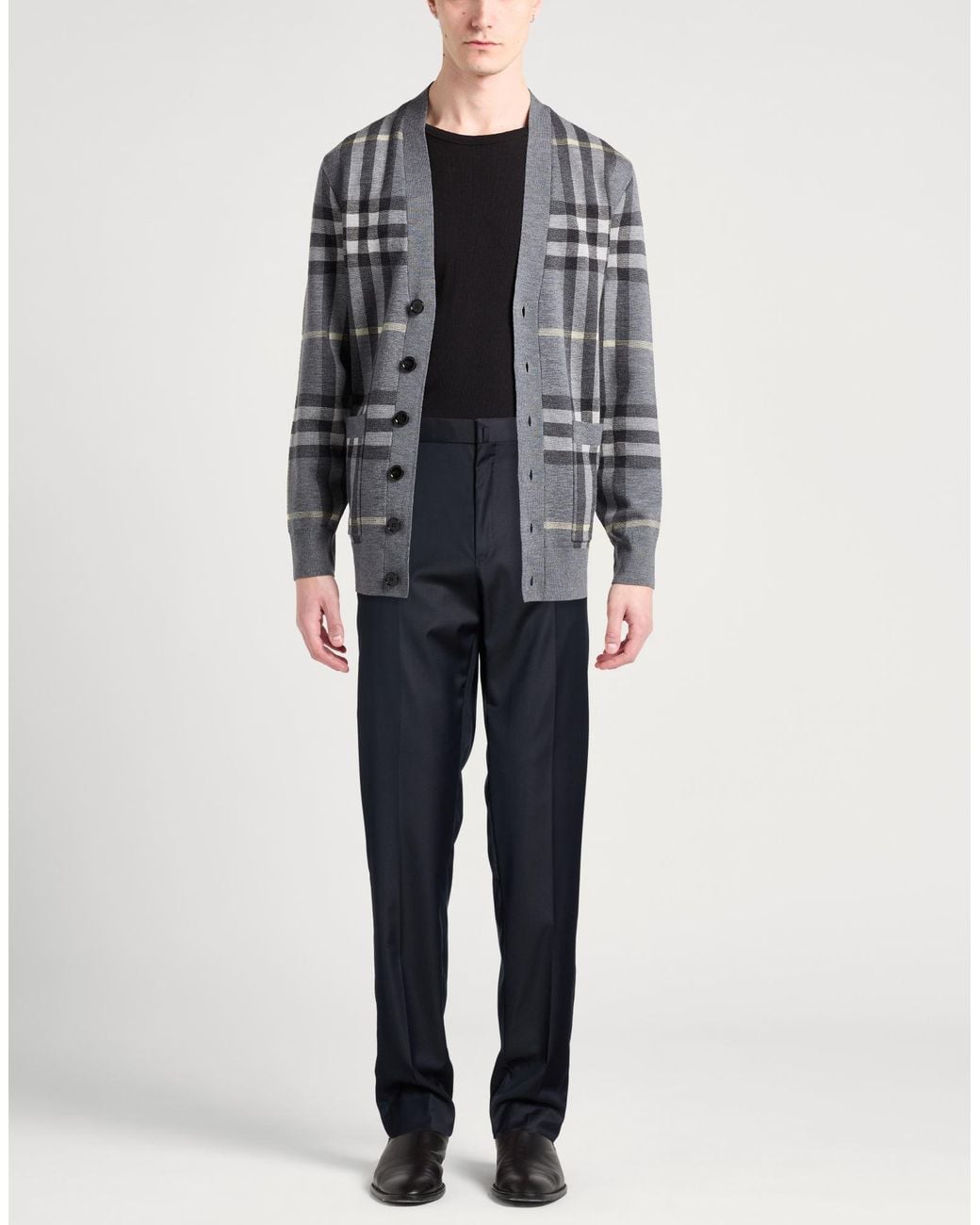 Lanvin Blue Pants Virgin Wool for men