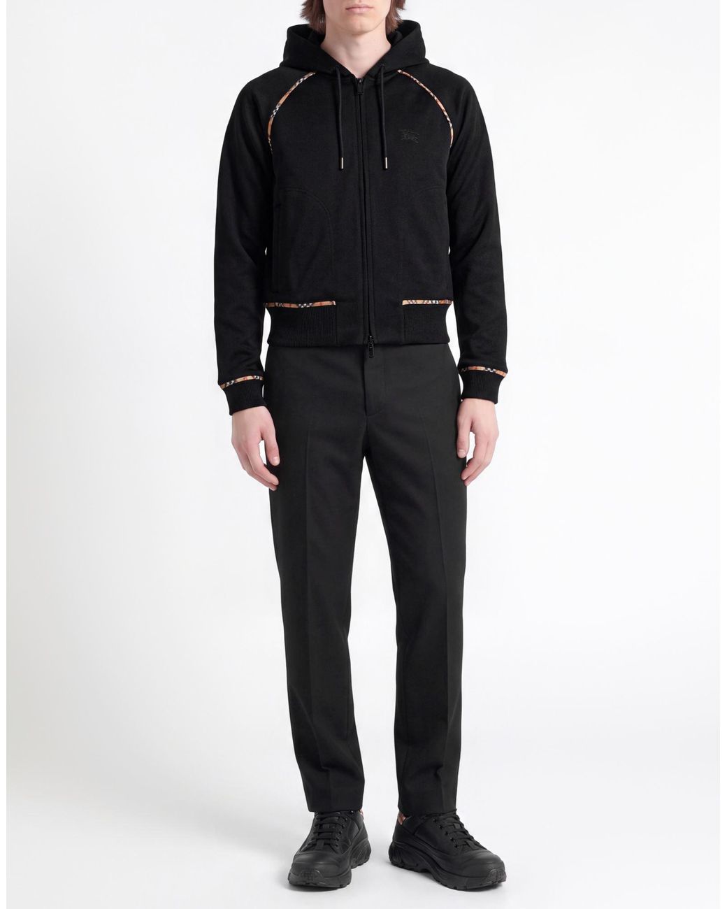 Burberry Black Sweatshirt Polyester, Cotton for men