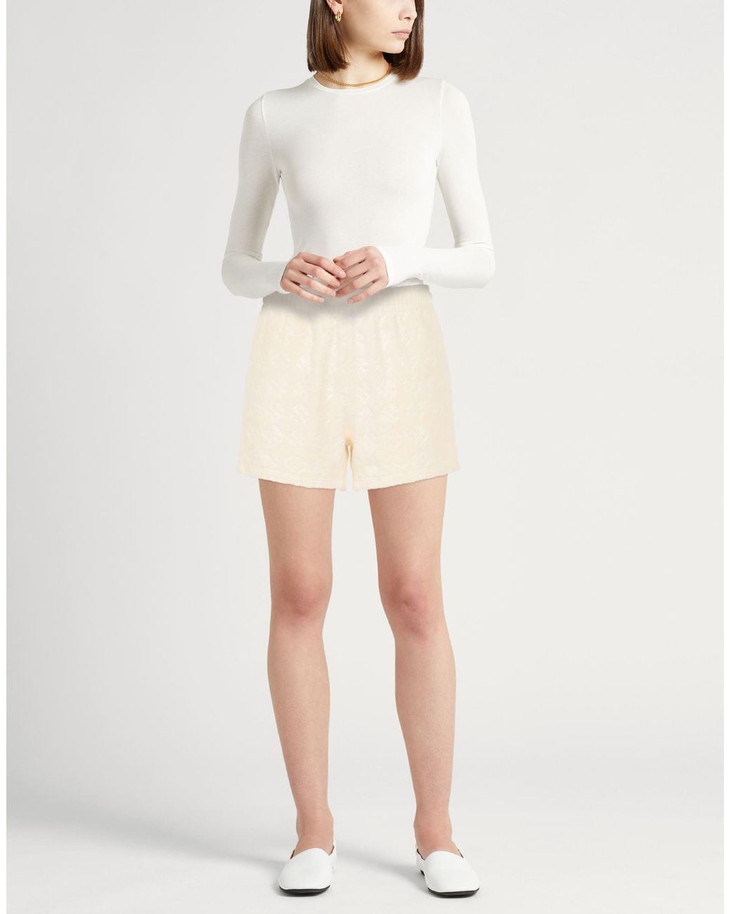 Tory Burch Natural Shorts & Bermuda Shorts