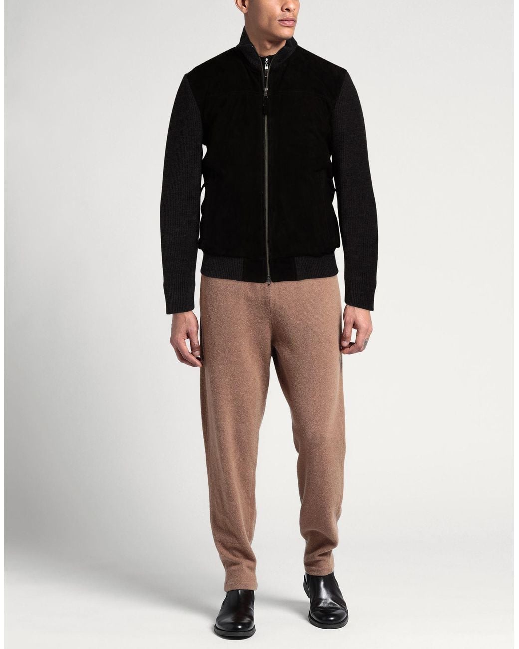 D'Amico Black Jacket Sheepskin for men