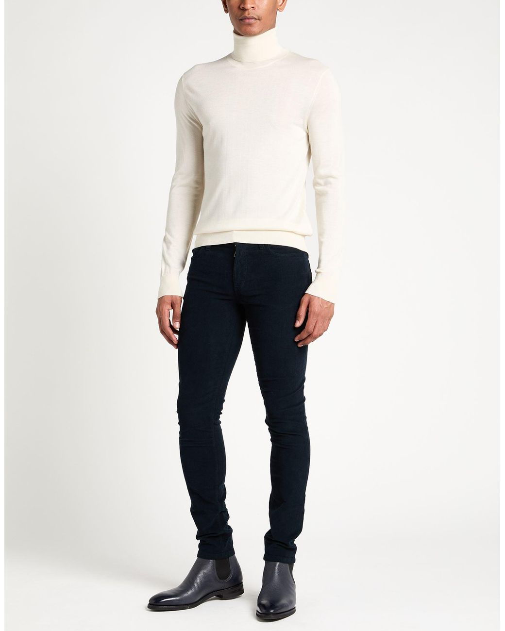 Dolce & Gabbana White Turtlenecks for men