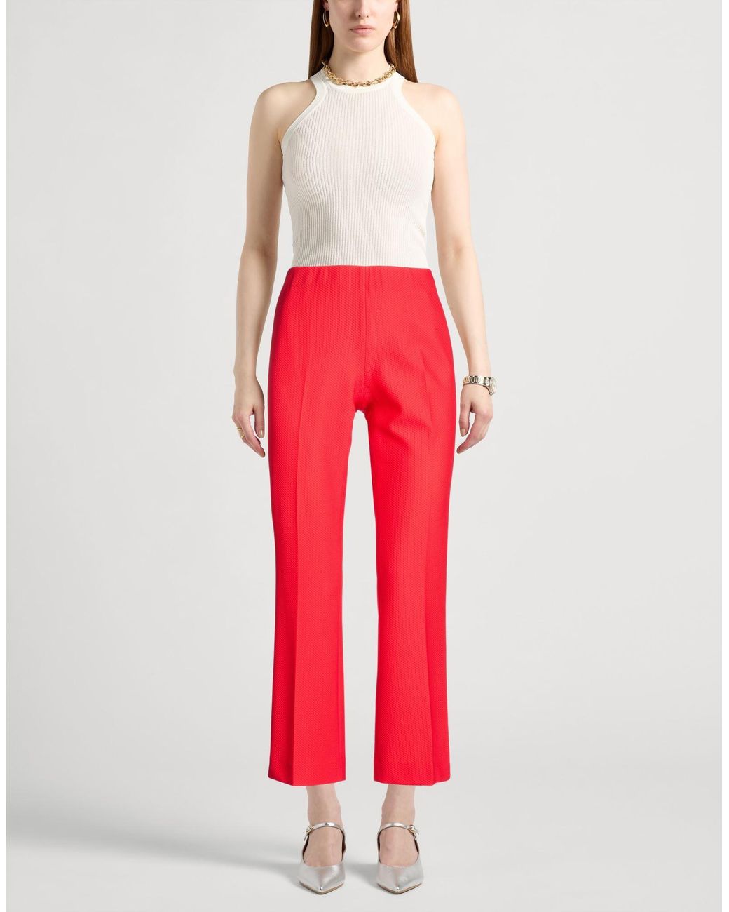 SEVENTY VENEZIA Red Pants