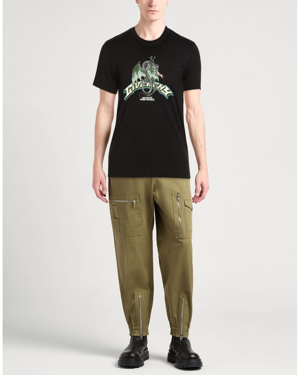 Givenchy Black T-Shirt Cotton for men