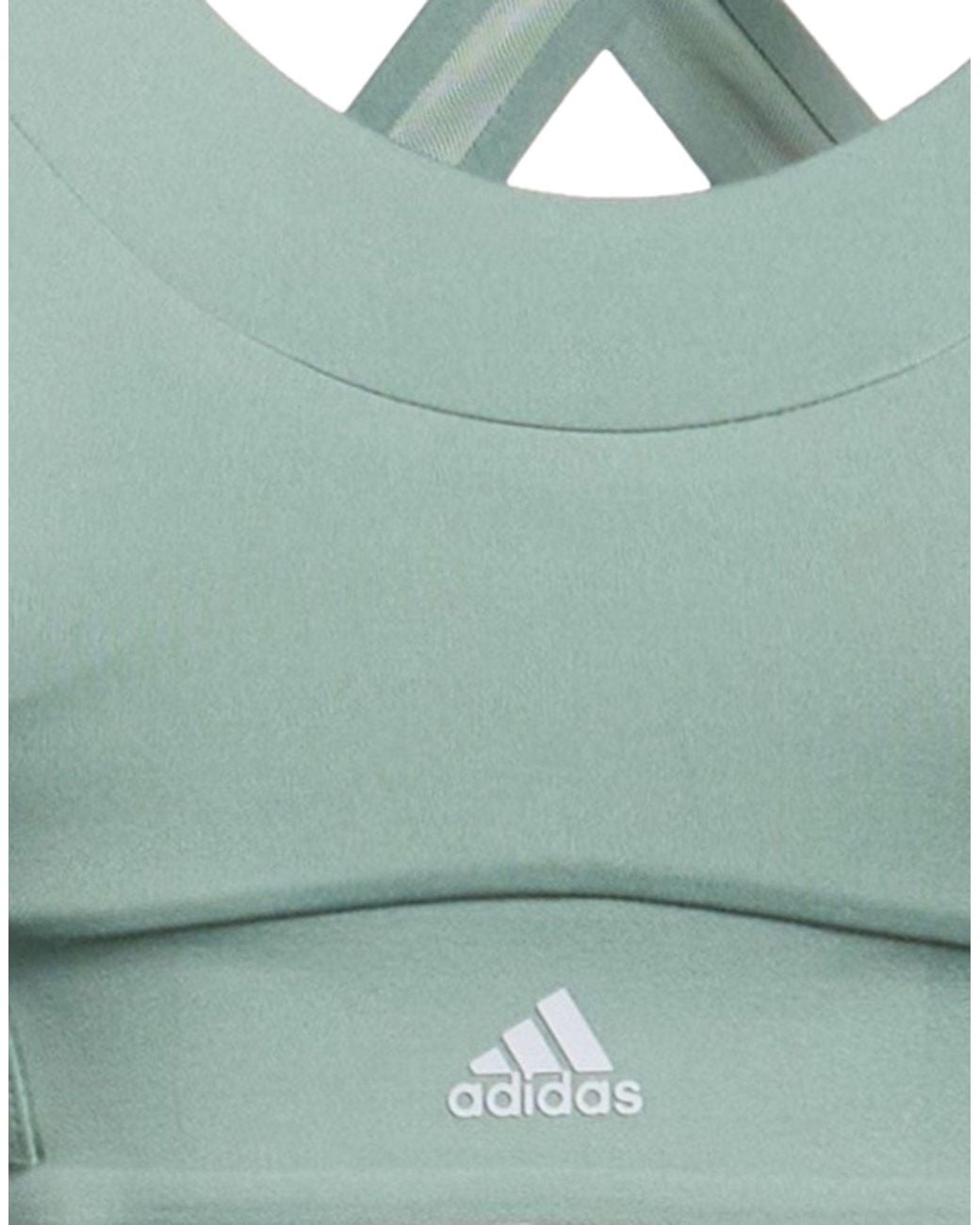 Adidas Green Top Recycled Polyester, Elastane