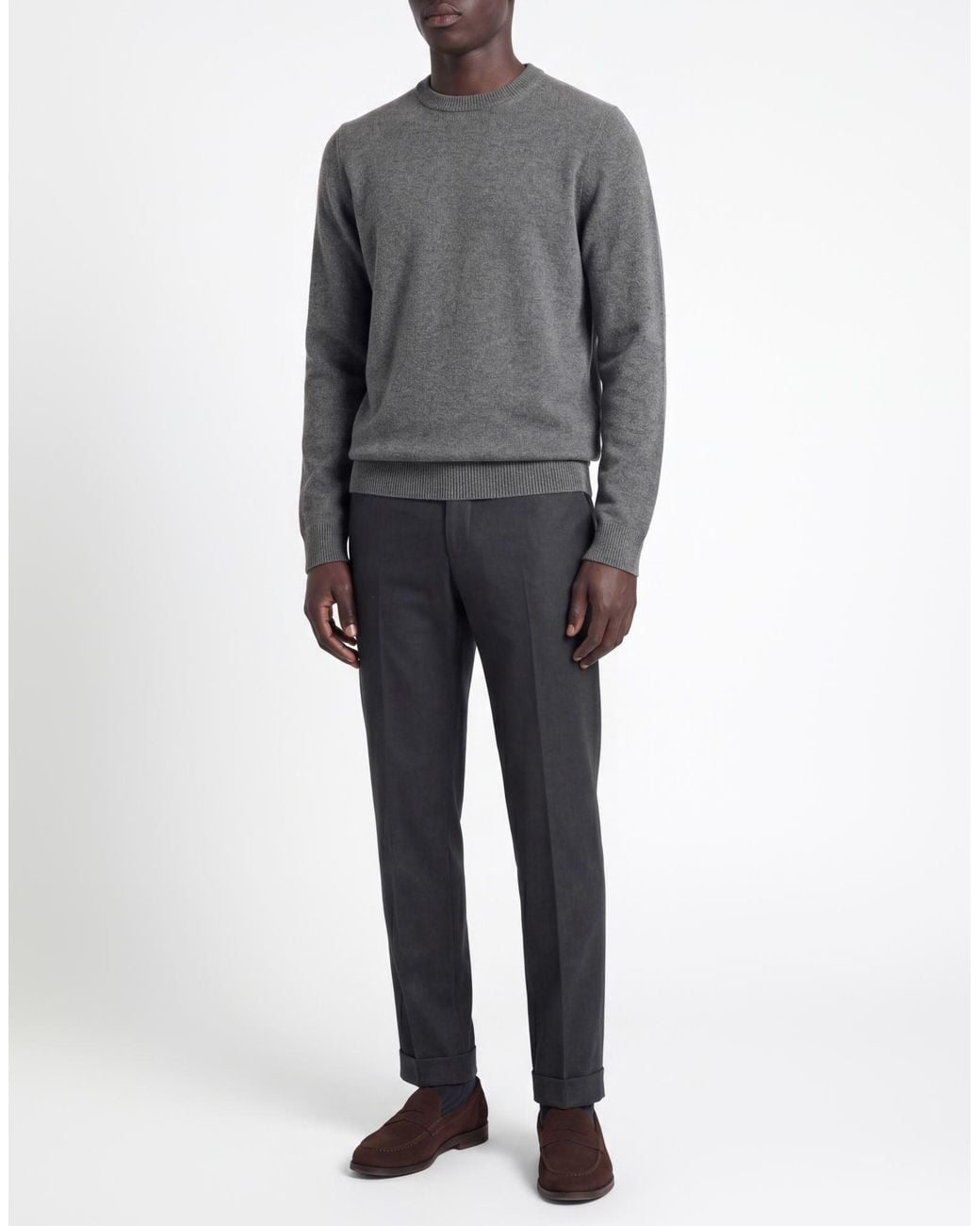 Alpha Studio Gray Sweater Cashmere for men