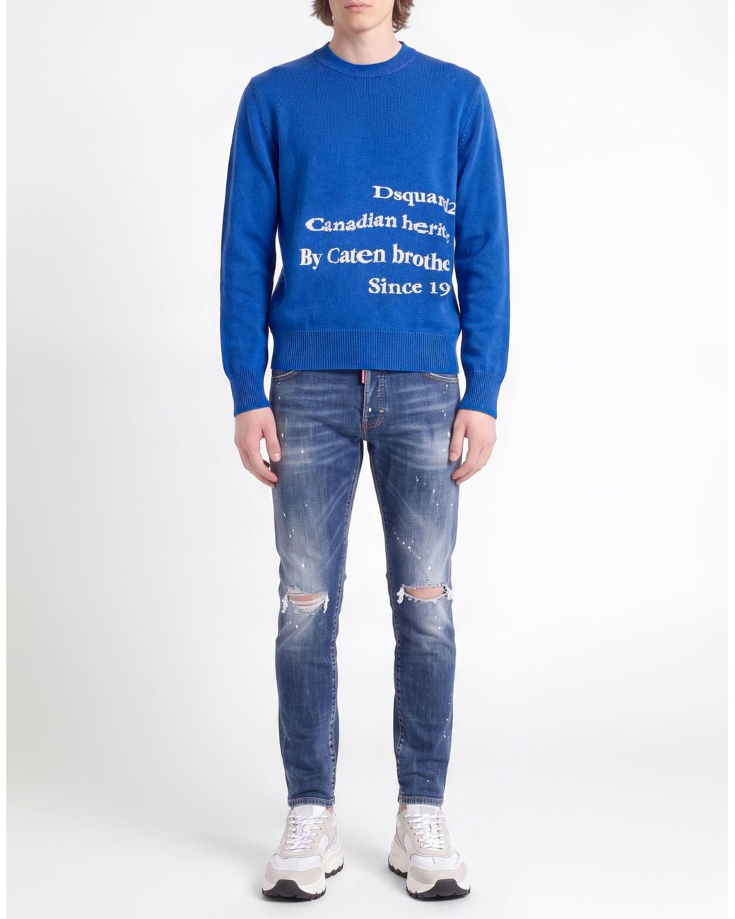 Pullover DSquared² de hombre de color Blue