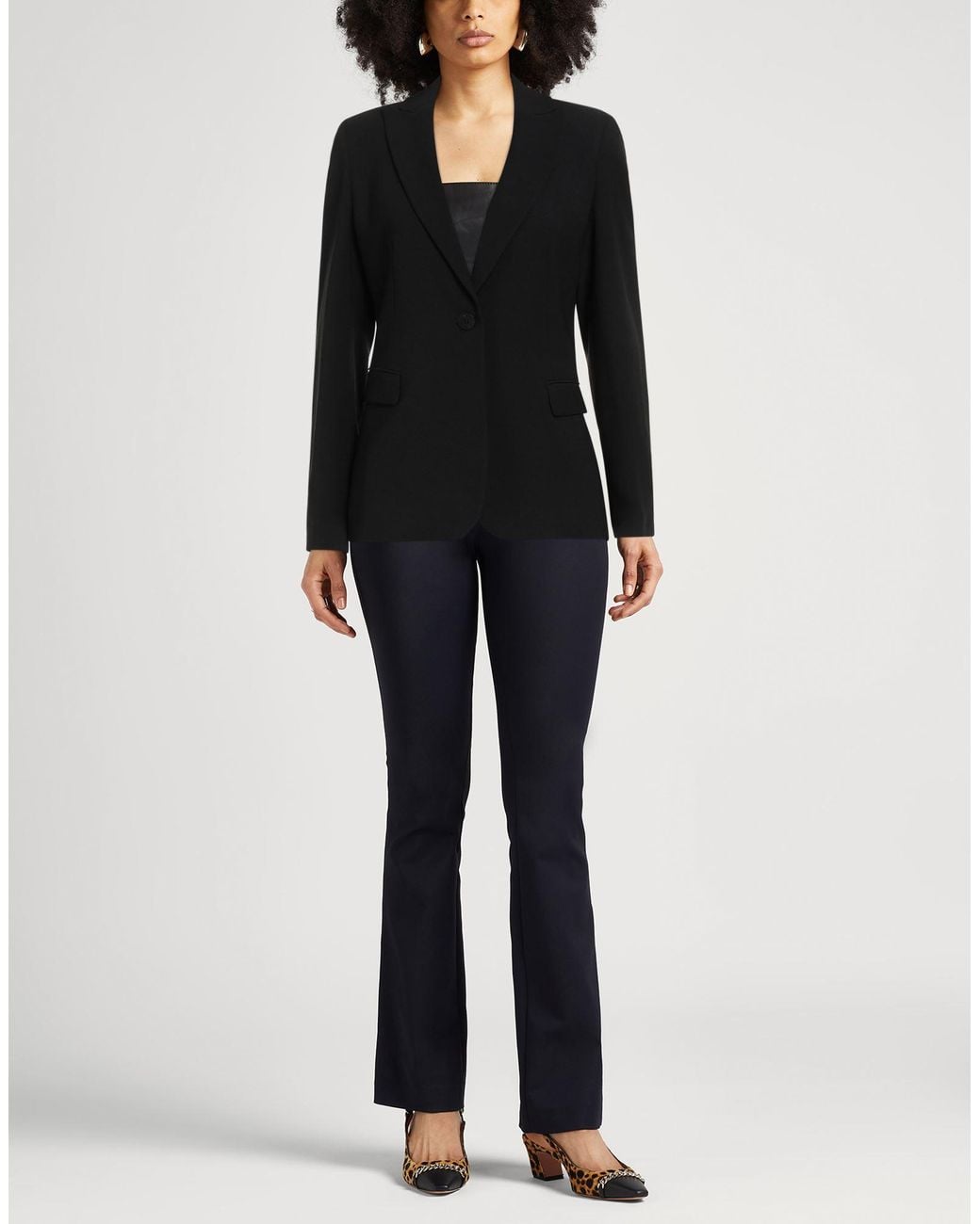 Caractere Black Blazer Polyester