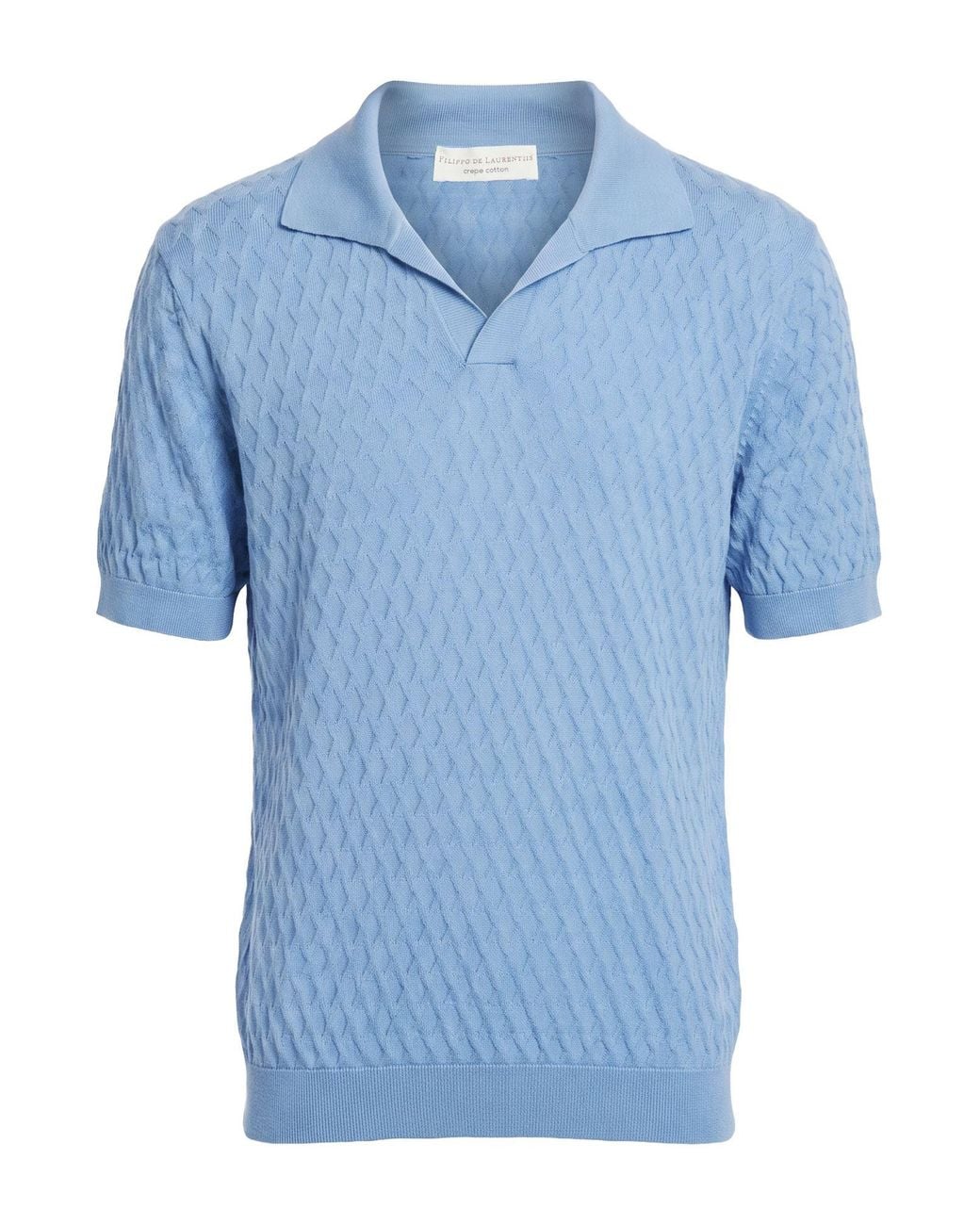 FILIPPO DE LAURENTIIS Blue Sweater Cotton for men