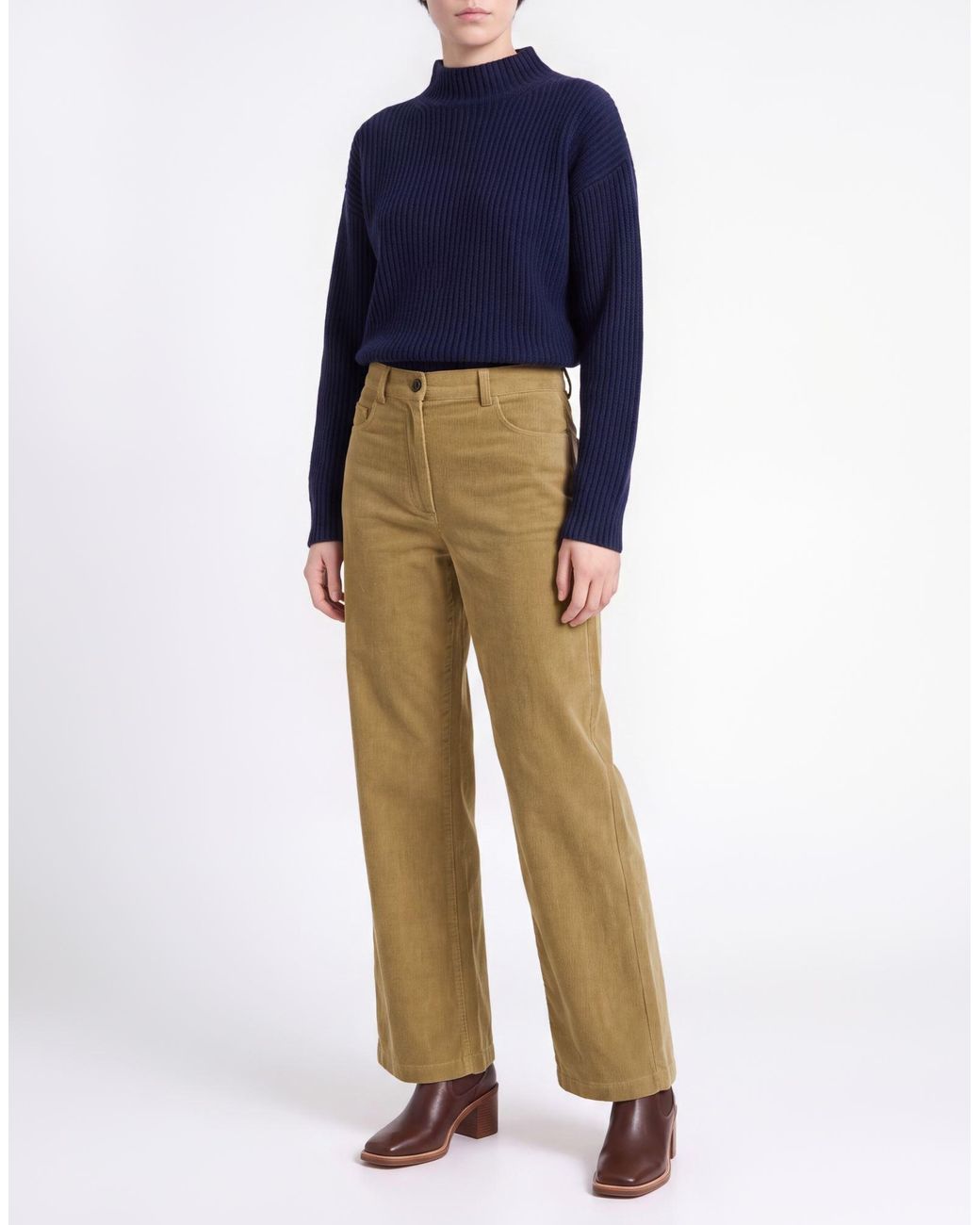 Paul & Joe Natural Khaki Pants Cotton