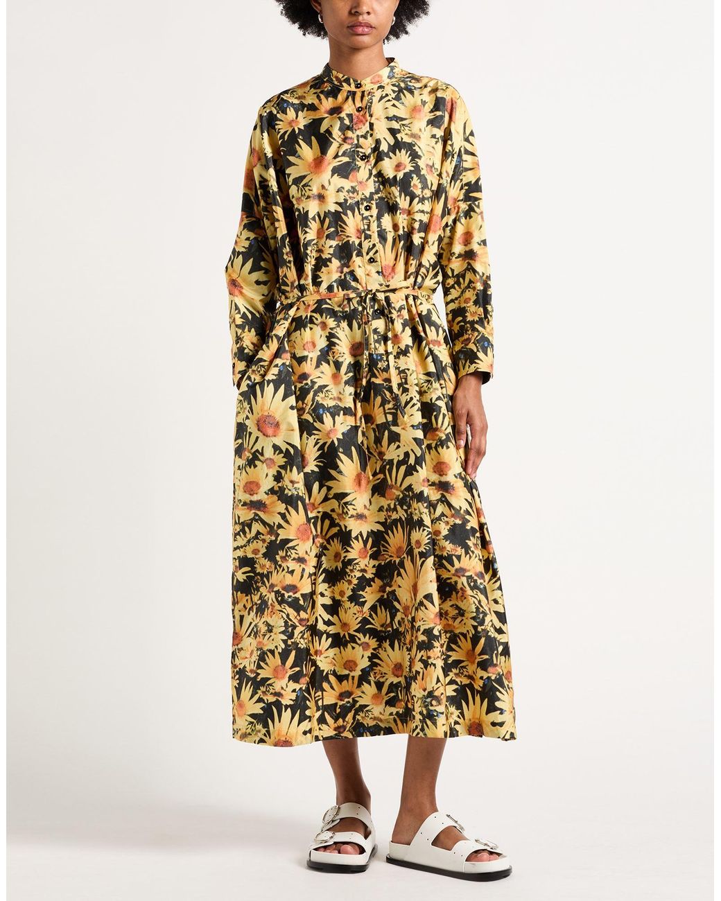 Jil Sander Metallic Maxi Dress Polyamide