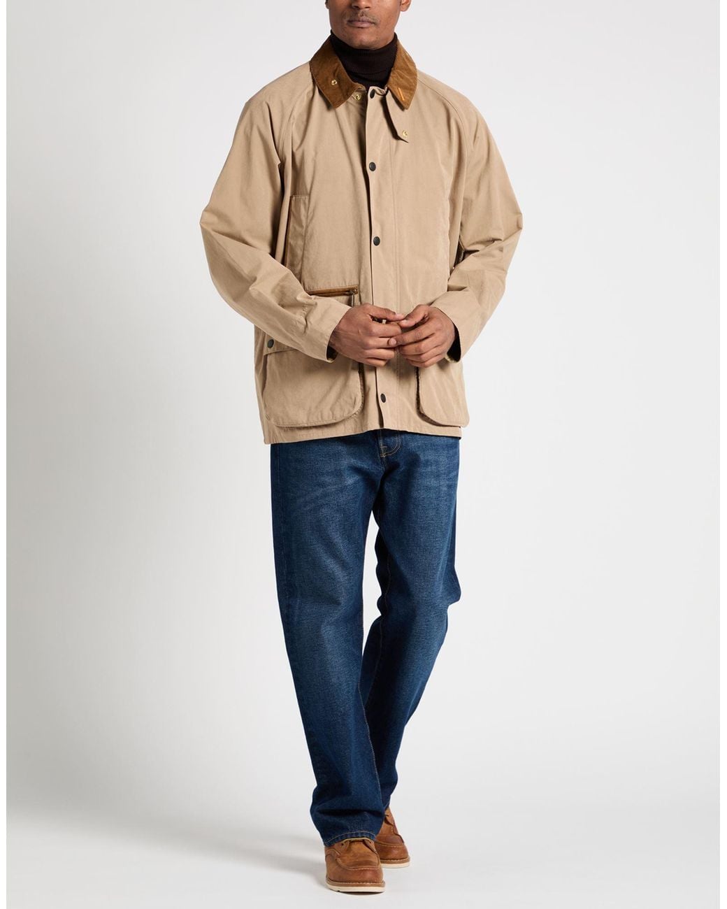 Barbour Natural Jacket Cotton, Polyester, Polyamide for men