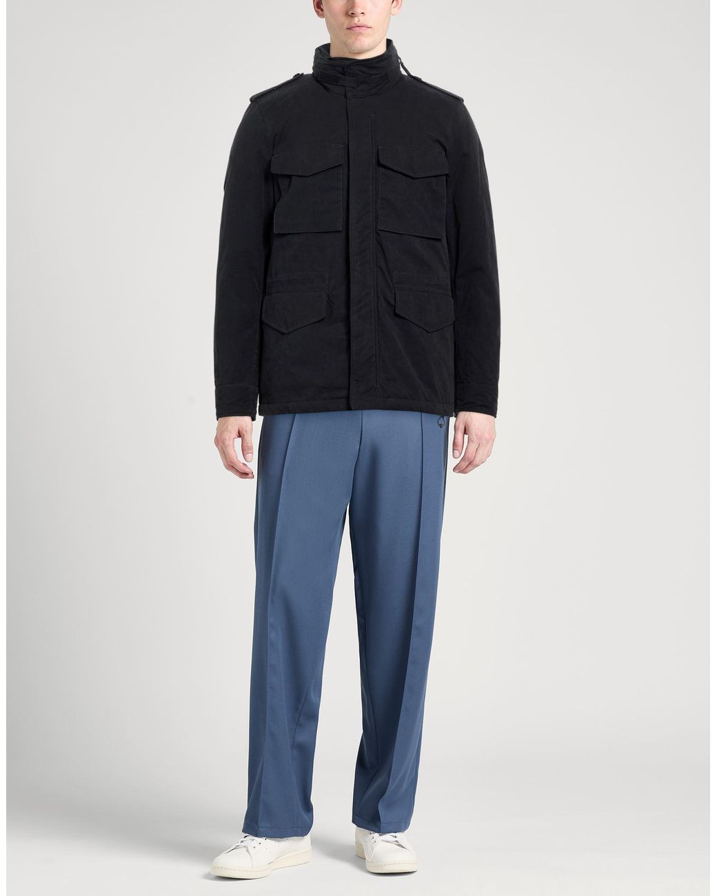 Aspesi Blue Jacket Cotton, Polyester, Polyamide for men