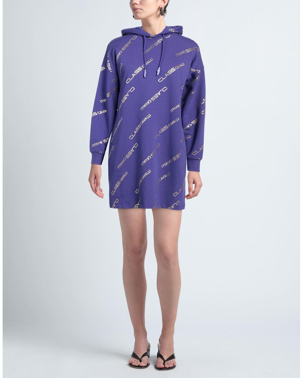 Roberto Cavalli Purple Mini Dress