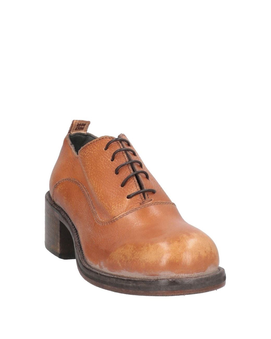Moma Brown Lace-Up Shoes Calfskin