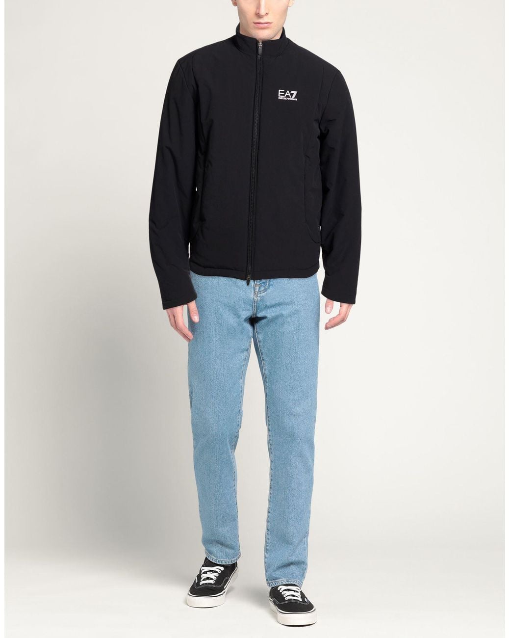 EA7 Blue Jacket Polyamide, Elastane for men