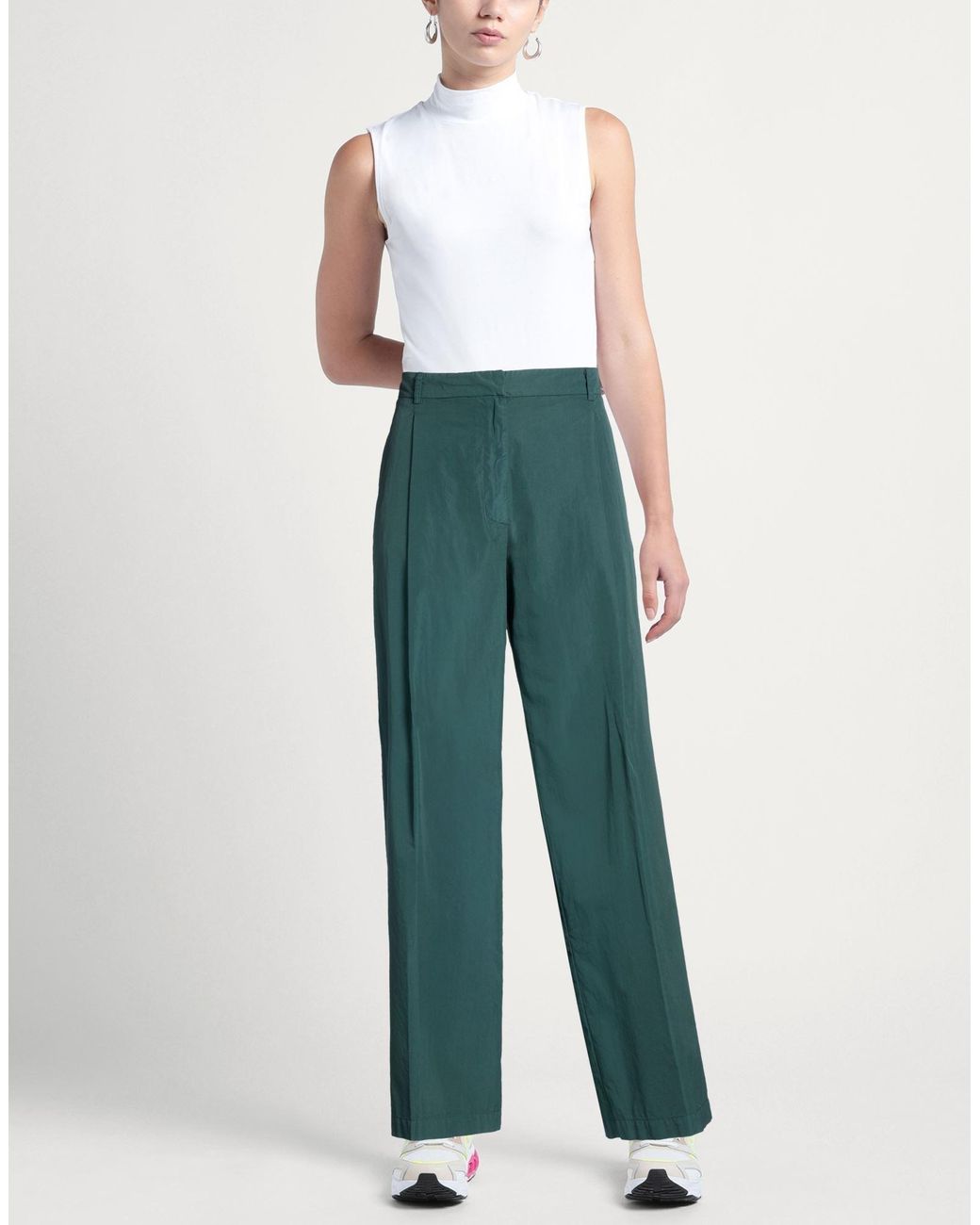 Grifoni Green Pants Cotton