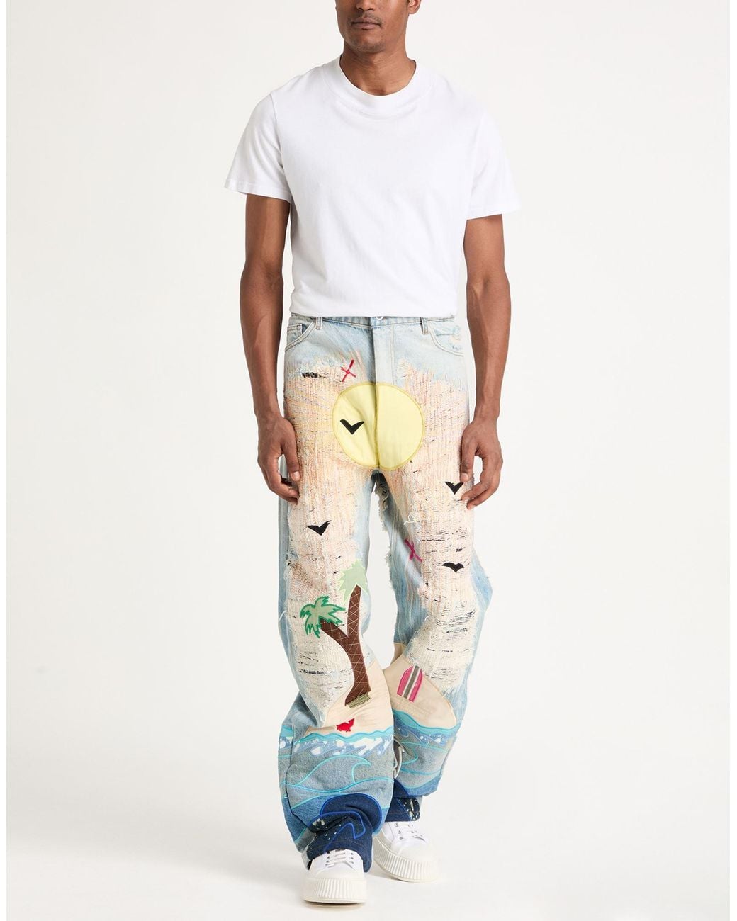 Who Decides War White Jeans for men