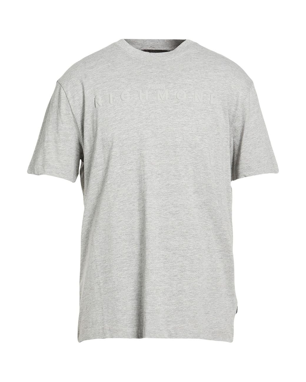 John Richmond Gray Light T-Shirt Cotton for men