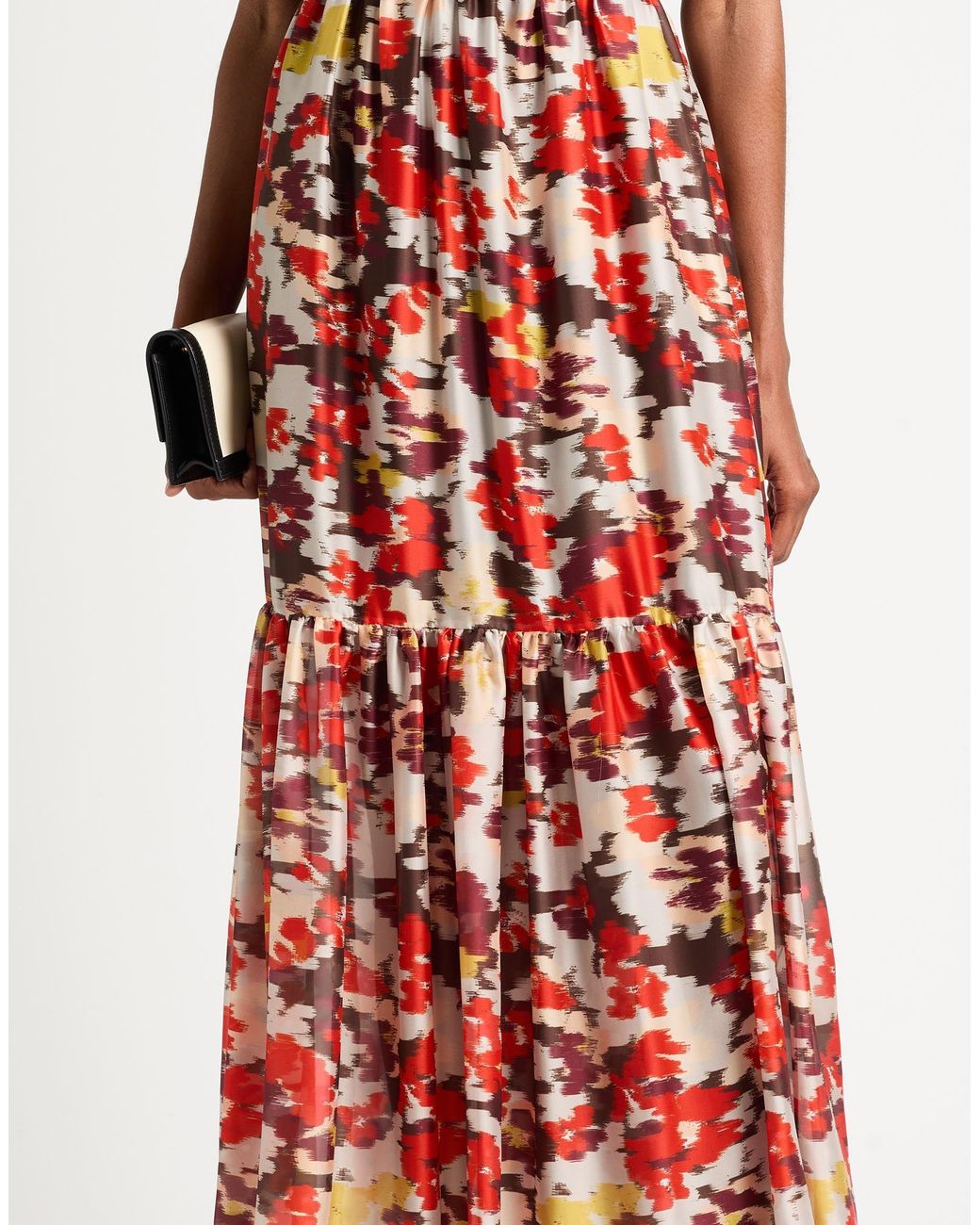 Jijil Red Maxi Skirt Polyester
