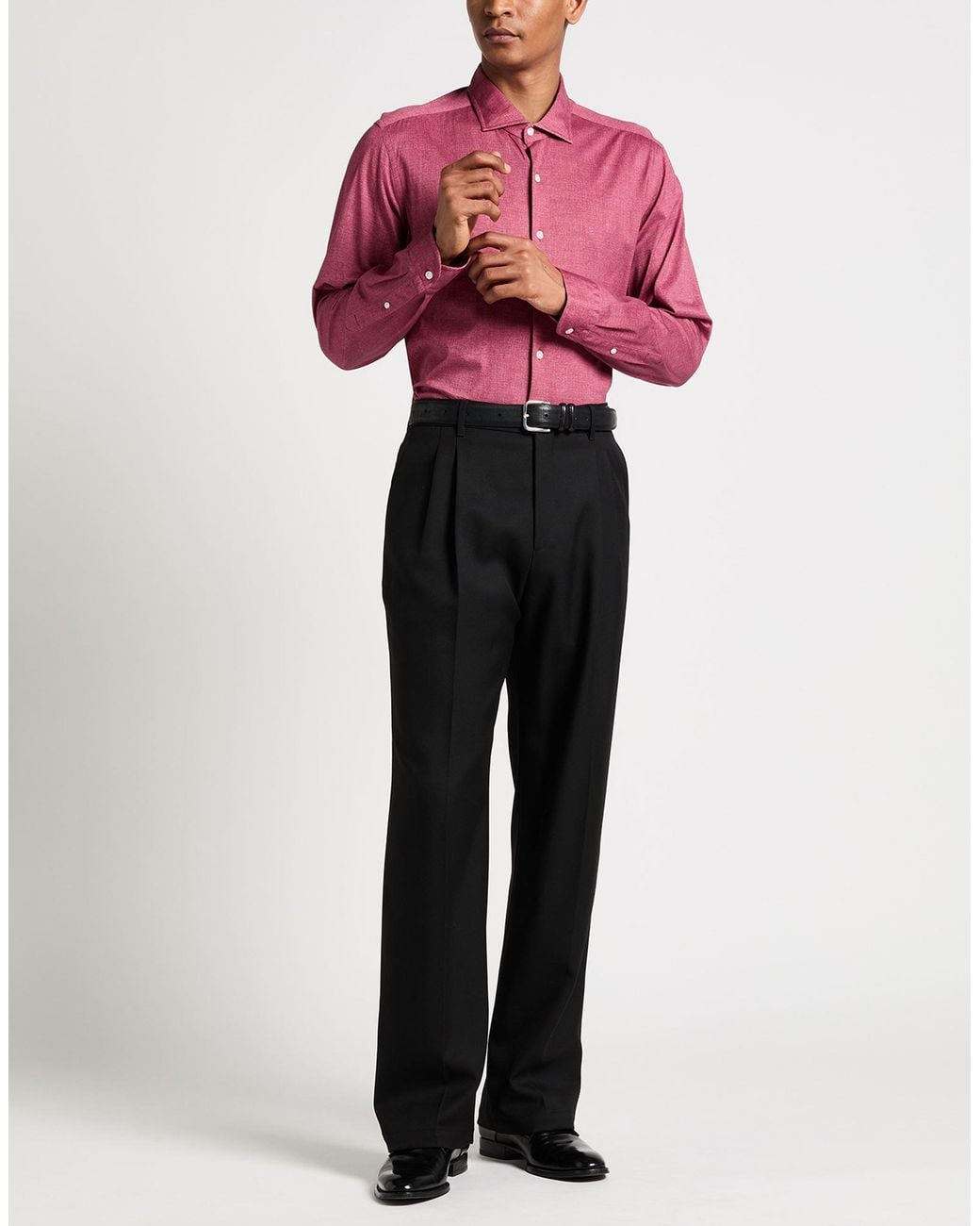 Sonrisa Pink Shirt Cotton for men